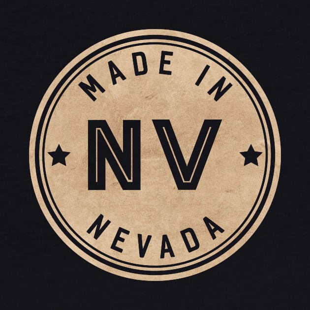 Made In Nevada NV State USA by Pixel On Fire